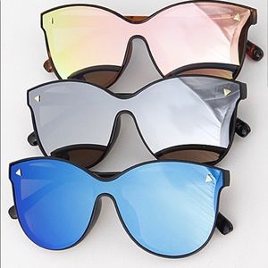 Cat Eye Tinted Mirror Sunglasses